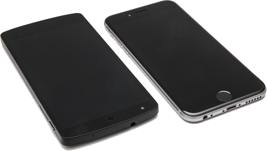 iphone 6 and google nexus 5 phones iphone 6 and google nexus 5 phones